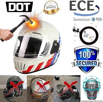 Full Face Integrated Motorcycle Helmet DOTECE Approved Motorbike Helmet Racing Crash Karting Helmets For Adults Men Women With Sun Visor Modular Motocross Racing Helmets