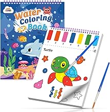 ZMLM Paint with Water Coloring Books for Toddlers, Mess Free Watercolor Painting Sets Activity for Kids Arts Crafts Gift Toy for Boy Girl Ages 4 5 6 7 8 Christmas Stocking Stuffers Birthday (Sea)