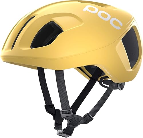 POC, Ventral Spin, casco de ciclismo, mediano, amarillo azufre mate