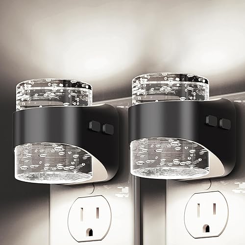 Miniatura 33 de L LOHAS LED Luz nocturna, luces nocturnas de burbujas enchufables a la pared, 3000 K/4000 k/5000 K, luz nocturna de temperatura de color ajustable,