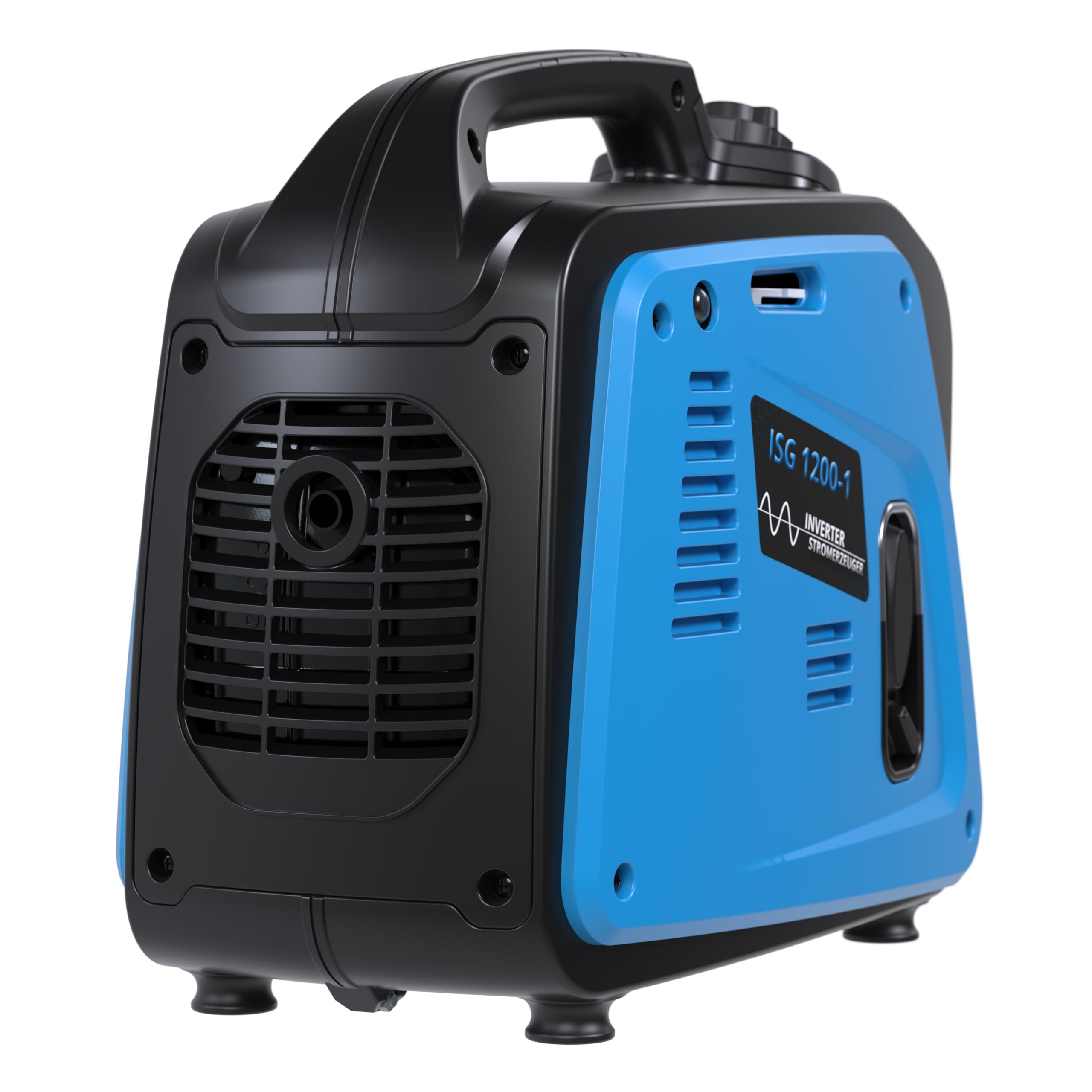 Güde Inverter Stromerzeuger ISG 1200-1 (4-Takt Motor, Benzin, 1,3/1,8 (kW/PS), 1x 230V, max. 1200W, Laufzeit bis 6,5 h, Tank 2,8 l, Überlastungsschutz, ECO-Modus, Gewicht 12,9 kg, TEST GUT - SEHR GUT)