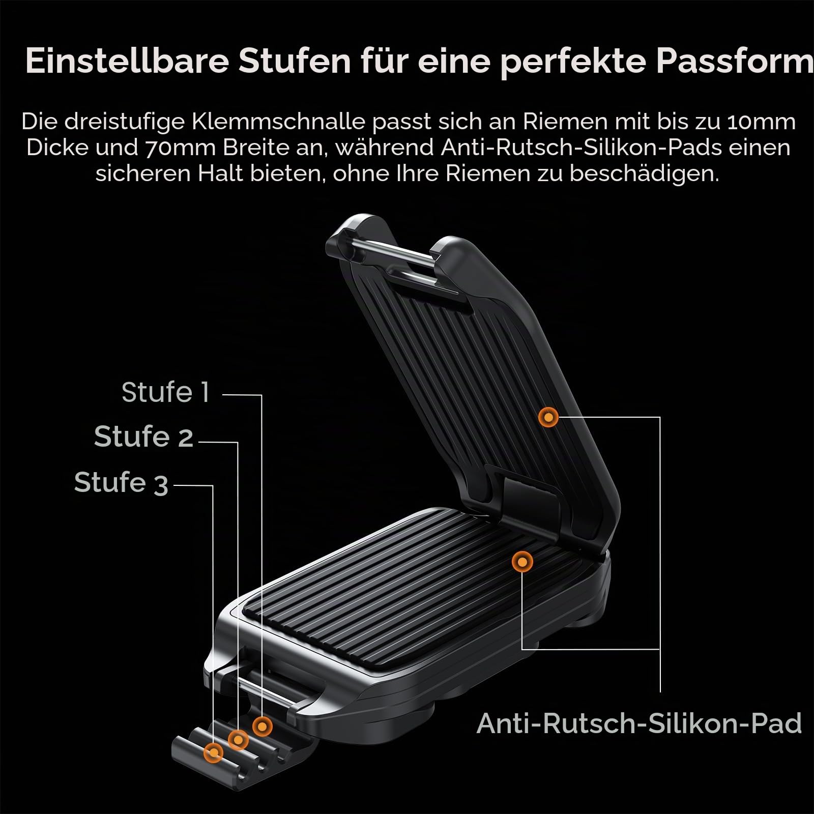 ULANZI Kamera-Rucksack-Gurt-Clip, mit Schnellentriegelungssystem, kompatibel mit UKA-QR-Platten, für Sony, Nikon, Fuji, DSLR-Action-Cam-Halterung, belastbar bis zu 10 kg, nicht kompatibel mit F38