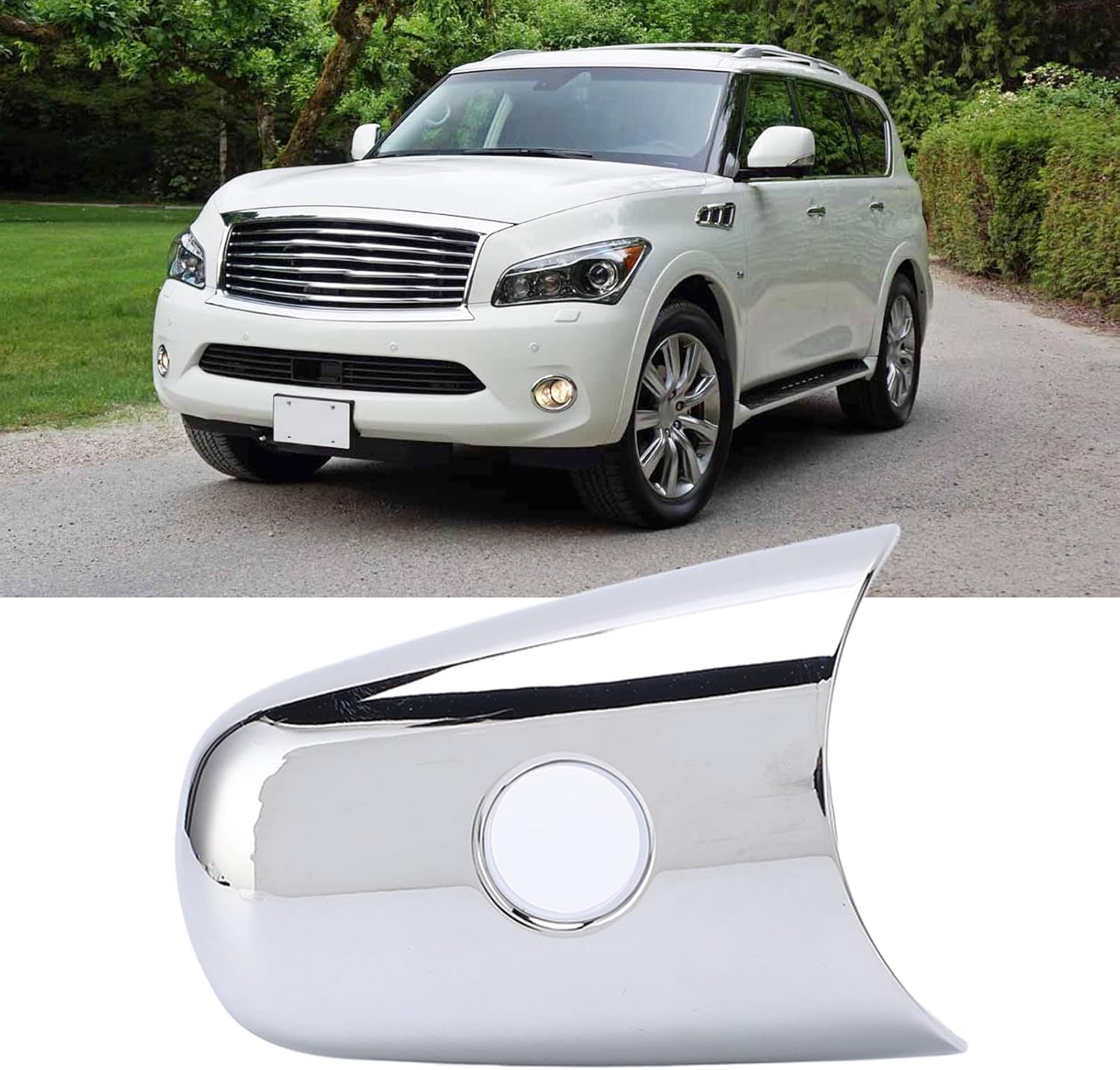 Qiilu Car Door Handle Cover, Exterior Door Handle Cover
