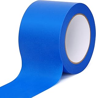 HongWay Painters Tape 3 Inch Wide, 55yd, Masking Tape for Painting Labeling Arts Crafts, Easy Removal, No Residue (Blue)