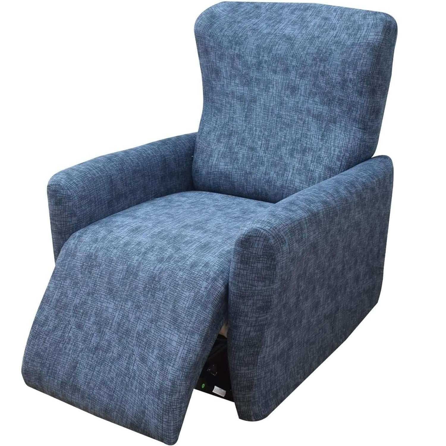 WJHDWYD Copripoltrona Relax Reclinabile Universale 1 Posto, Fodere Copripoltrona Reclinabile 4 Pezzi Elasticizzato Lavabile Rimovibile, Copertura per Poltrona Elettrica Reclinabile(L