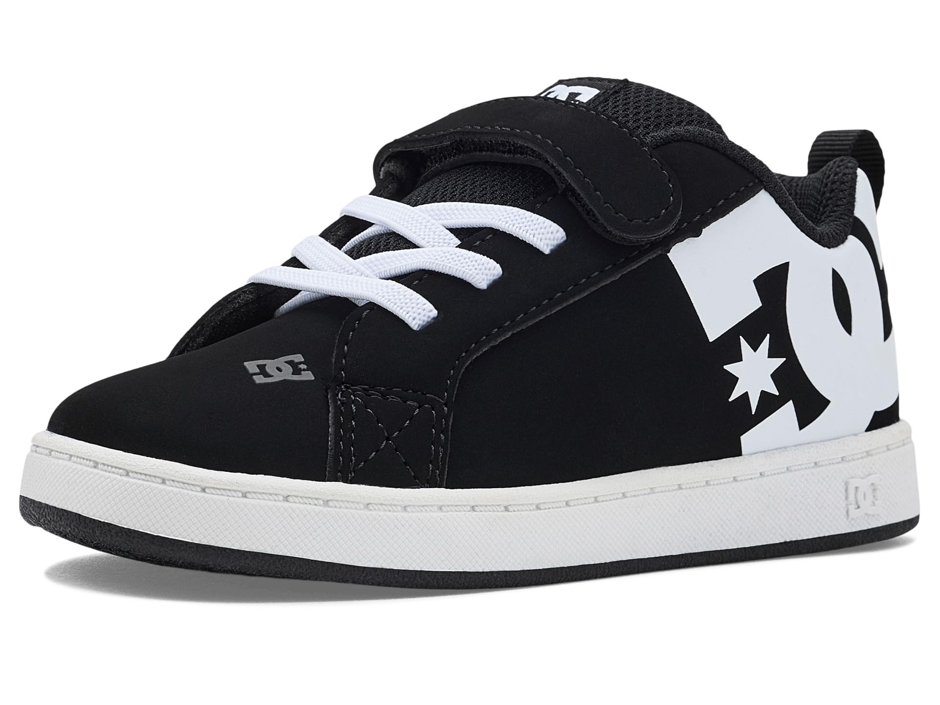 Baskets noires bébé DC Shoes Court Graffik taille 24 confortables - 8
