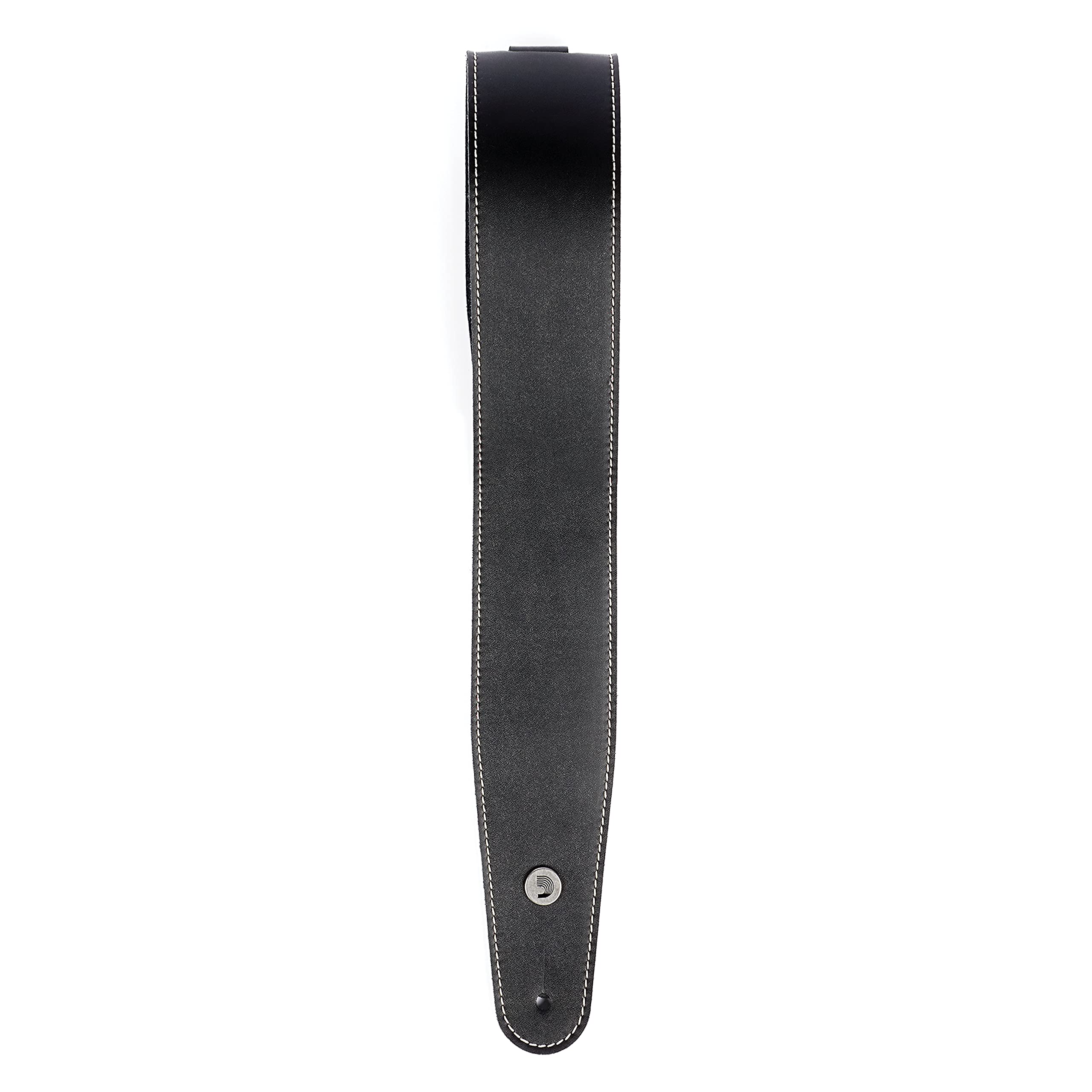 Planet Waves klasyczny skórzany pasek do gitary z kontrastowym ściegiem - czarny
