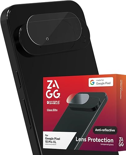 ZAGG Glass Elite - Protector antirreflectante para lente de cámara Google Pixel 10 Pro XL, tecnología antirreflejos, resistente a arañazos e