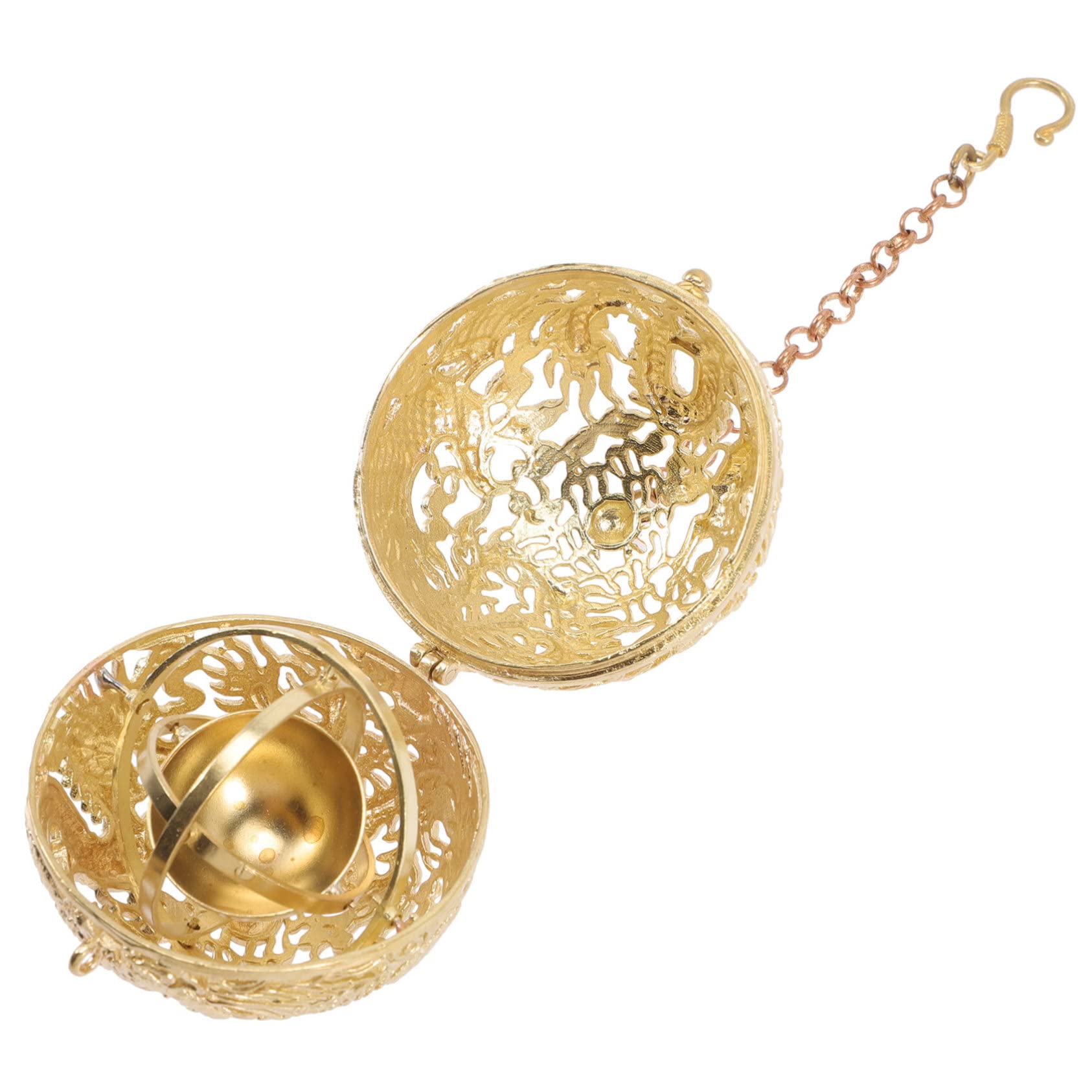 Alipis 4 Pz palla per aromaterapia collana di aromaterapia pendente della collana dell'aroma spalliera gemstone collane pendente per ia apribile ciondolo collana rame