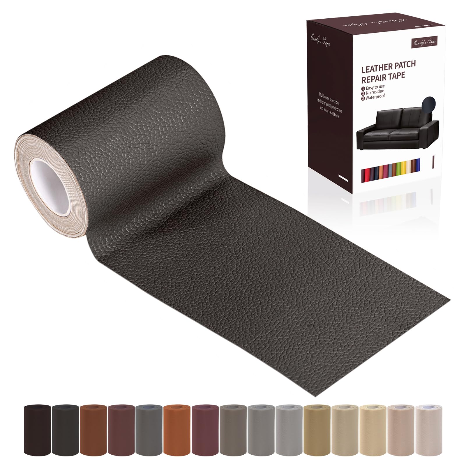 Leather Repair Patch Tape - Fix Furniture & Car Seats -14