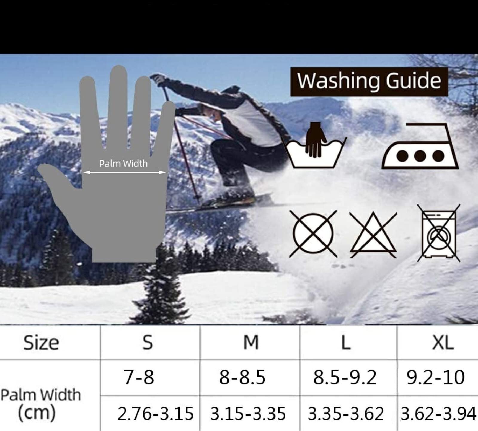 Herren Handschuhe Thermohandschuhe Winter Herren Winterhandschuhe Herren Warme Handschuhe Laufhandschuhe Touchscreen Fahrradhandschuhe
