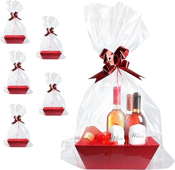 Basket For Gifts Empty, Bulk Gift Basket Red Market Tray Cardboard