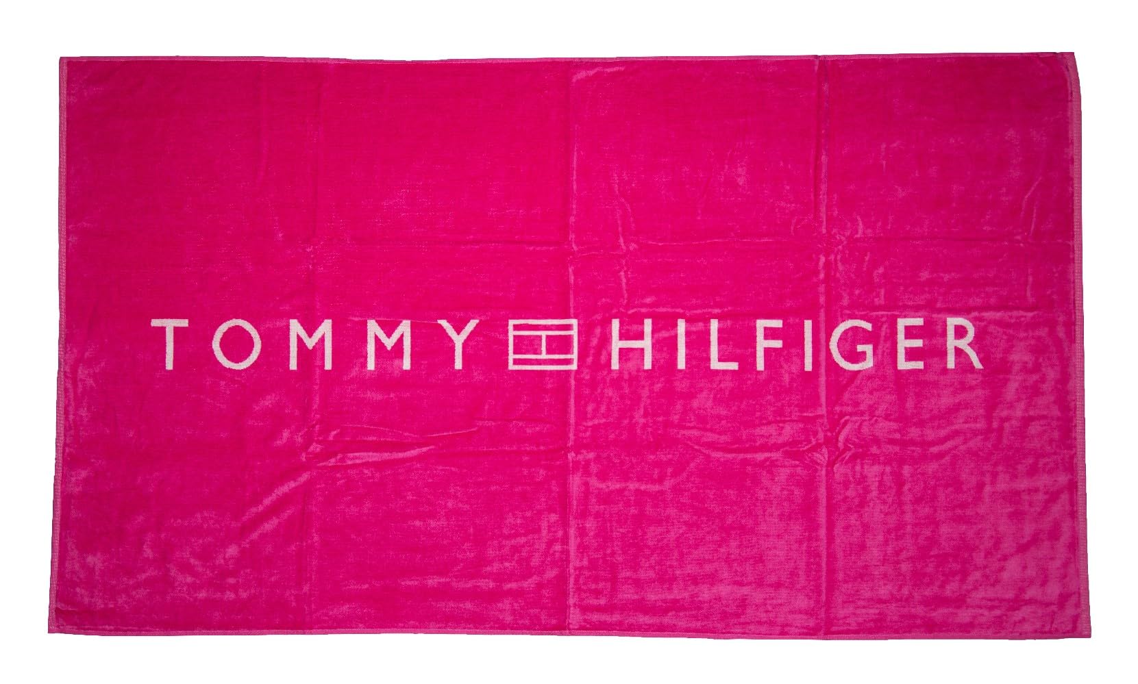 Tommy Hilfiger Toalla de Playa SPA Piscina Esponja de algodón con Estampado cm.180x100 (Aprox.) Artículo XM0XM02945 Toalla, TP1 Hot Magenta, Unica - One Size