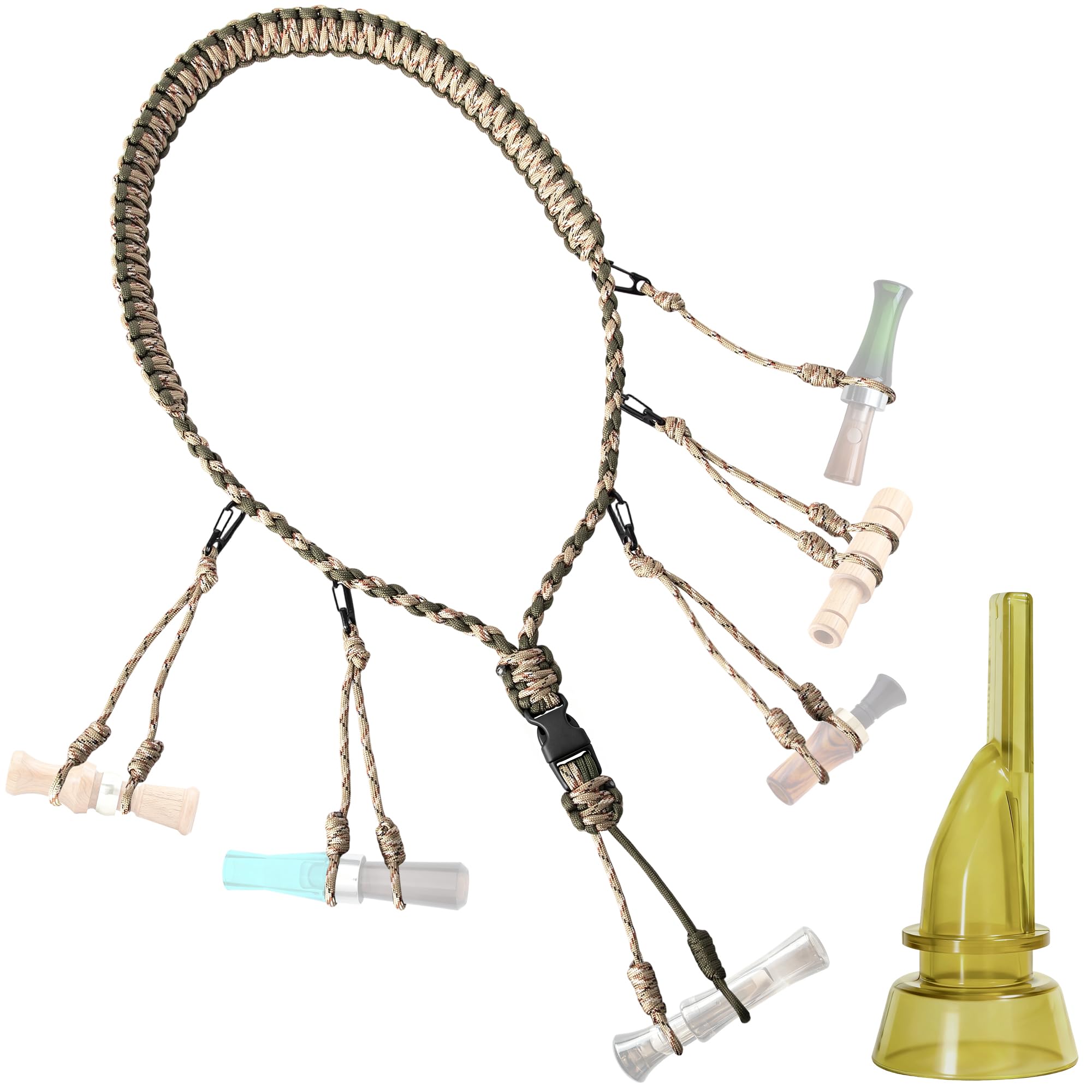 GLORYFIRE Duck Call Lanyard with 11 Removable Loops