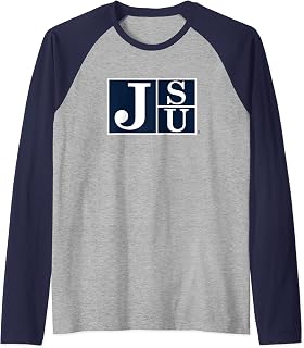 Jackson State Tigers Icon Logo Officially Licensed Raglan Baseball Tee