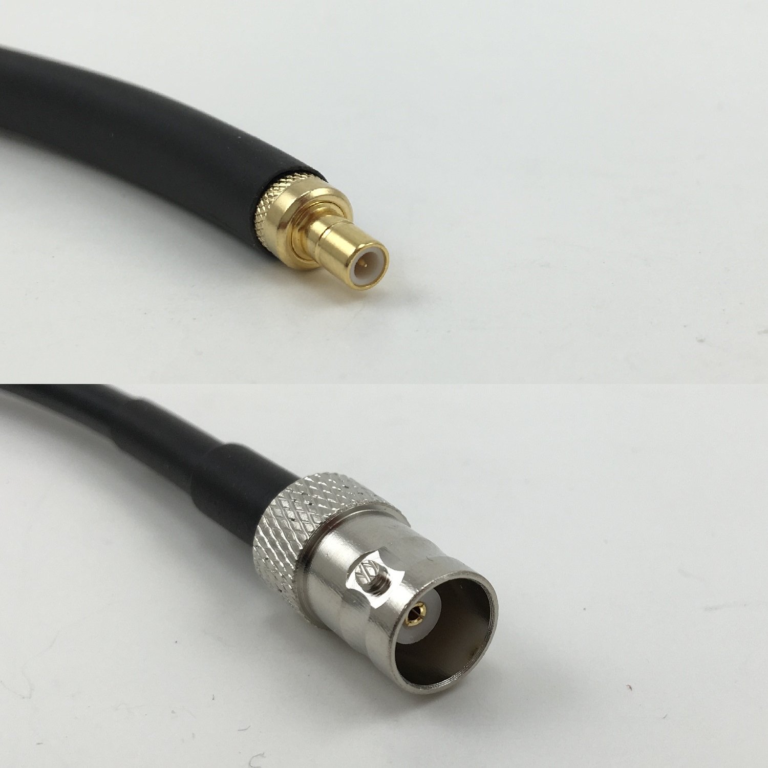 1 foot RG142 SMB MALE to BNC FEMALE Pigtail Jumper RF coaxial cable 50ohm Quick USA Shipping