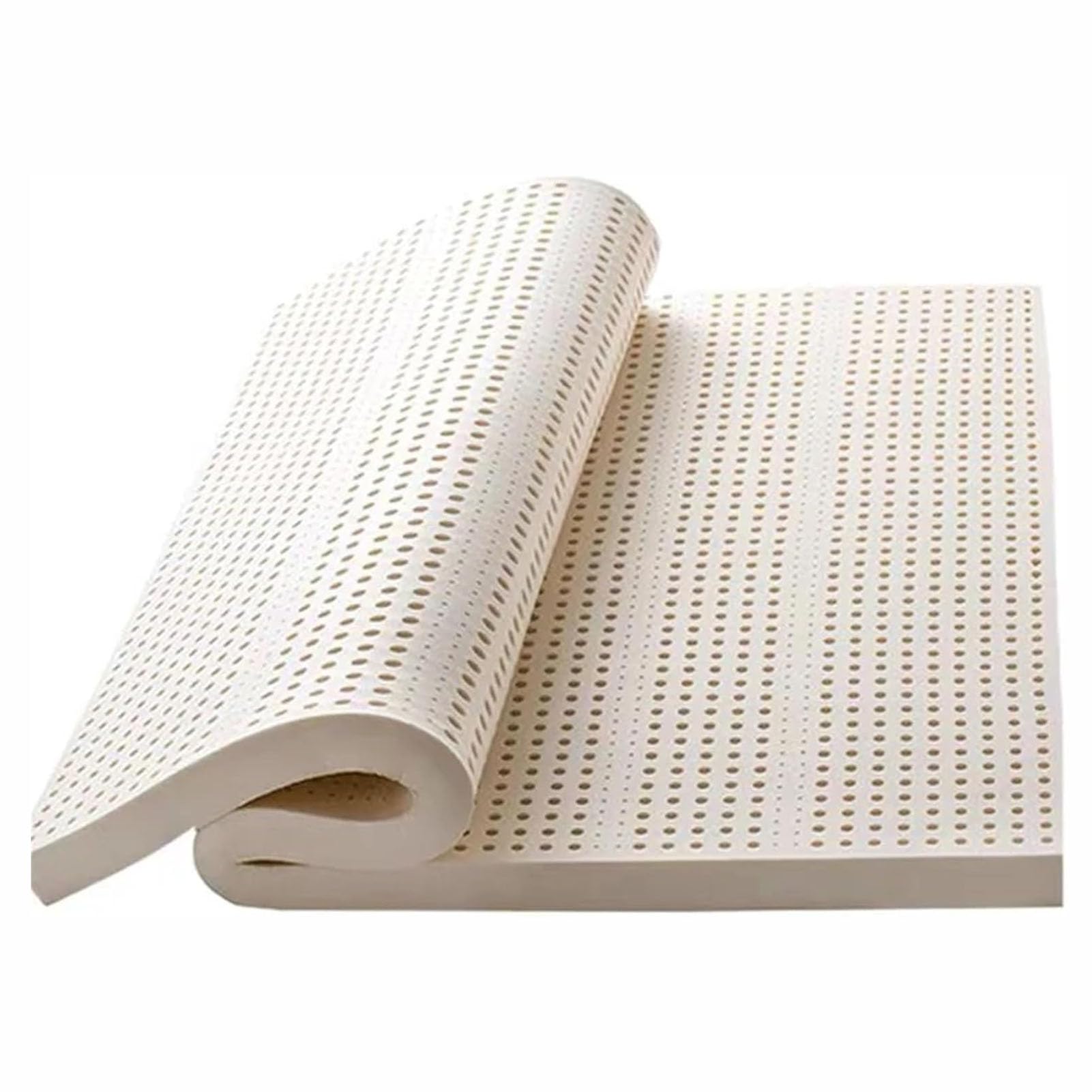 Latex Mattress 110×130cm(43×51inch), 100% Natural Latex Mattresses Sleeps Cool and Supportive, Twin Mattress, Natural Rubber Pure Mattress Thickened Home Bedroom Cushion,1in