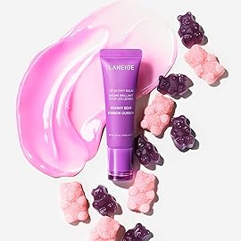 LANEIGE Lip Glowy Balm, Gummy Bear: Sheer Tinted Lip Moisturizer with Shea Butter, for Hydrating Shine & Soft Lips