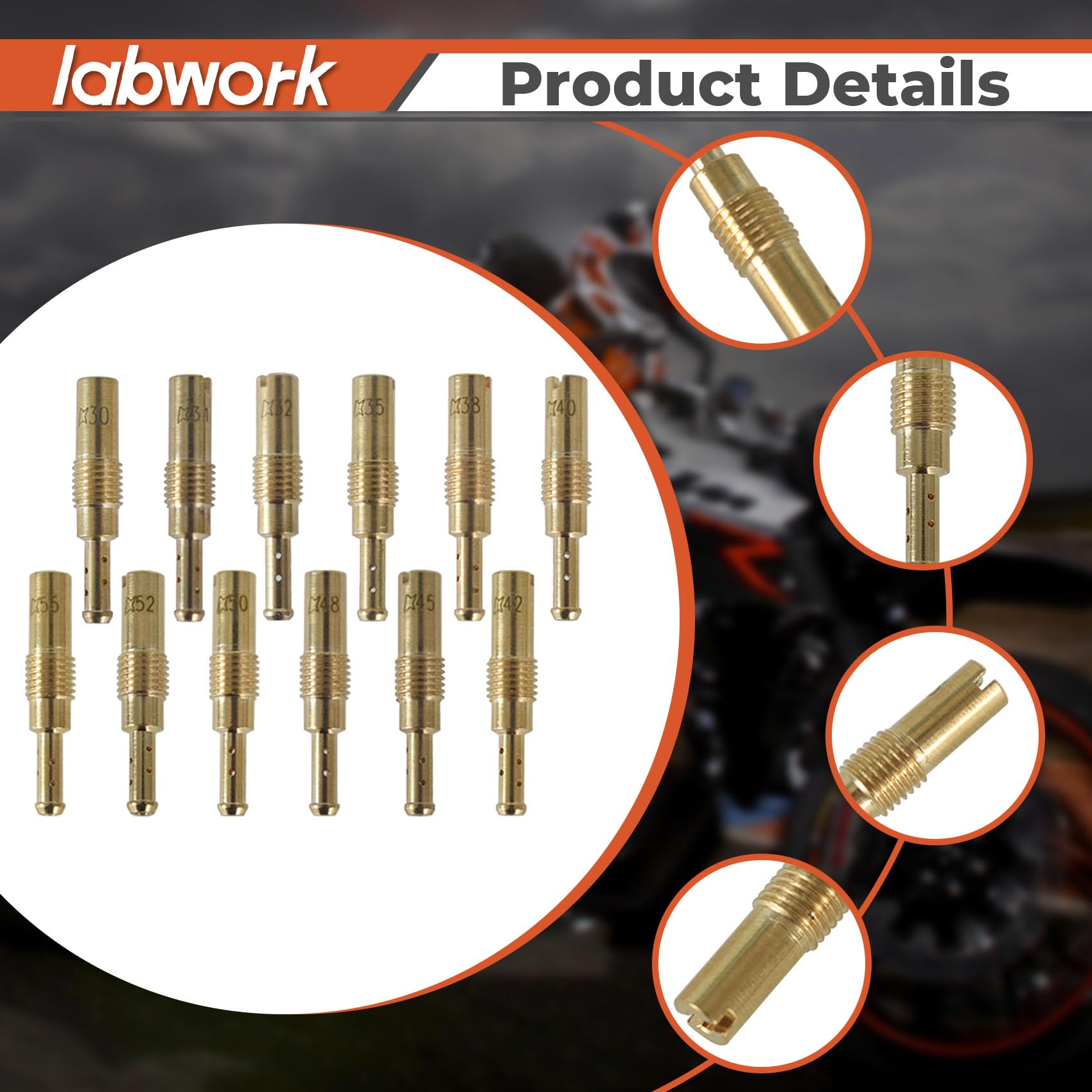 Amazon.com: labwork 12pcs 30 31 32 35 38 40 42 45 48 50 52 55 Slow