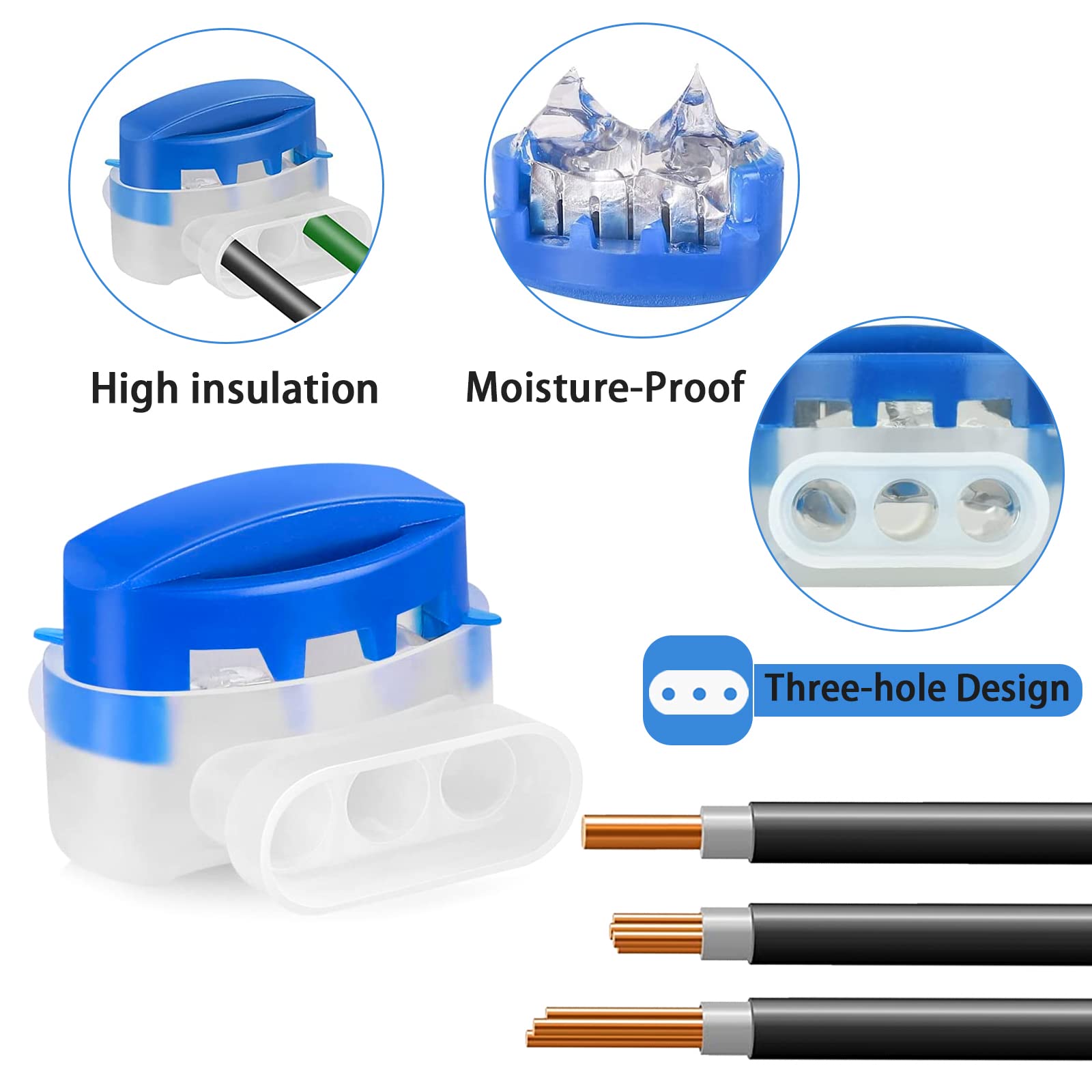 Connettori Impermeabili Per Robot Tosaerba - Set Da 30 Pezzi Con Morsetti A Gel