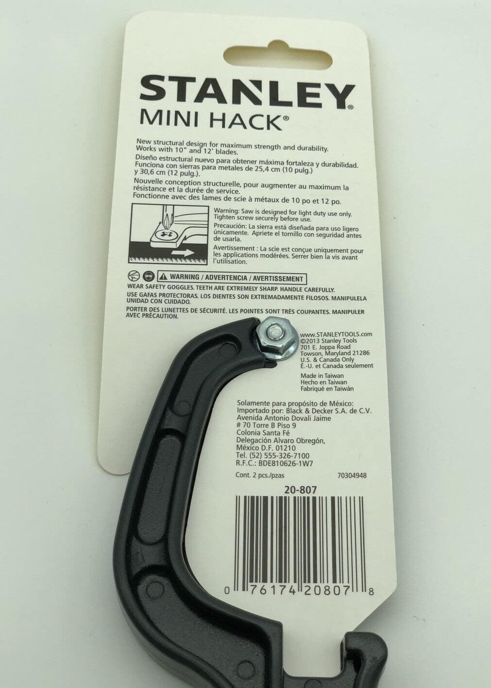 Stanley 20-807 10-Inch Mini-Hack Light-Duty Utility Saw