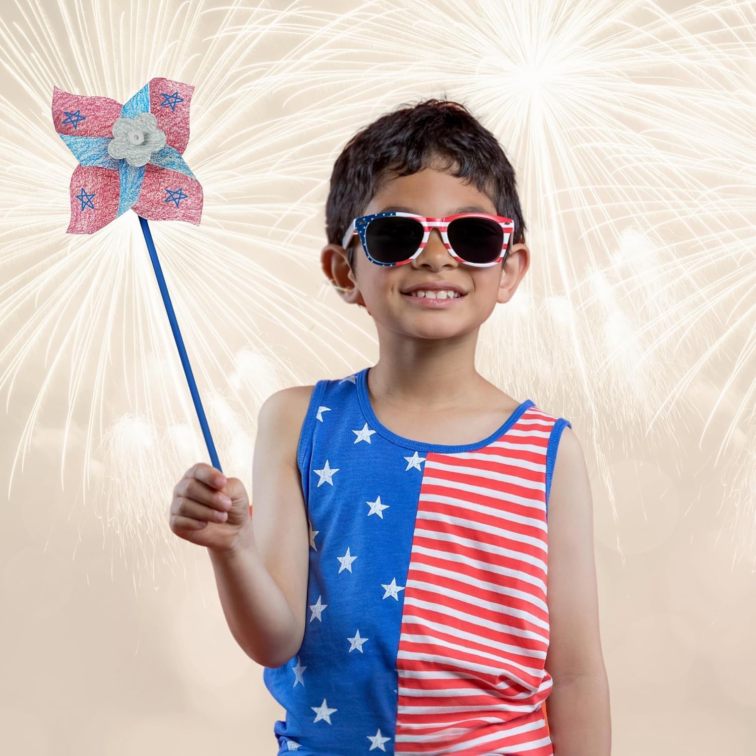 4E's Novelty Windräder zum Selbermachen für Kinder (100 Stück), zum Ausmalen Ihrer eigenen weißen Windräder, Großpackung für Sommer und Frühling, Bastelset für Jungen und Mädchen, Kunst und Handwerk