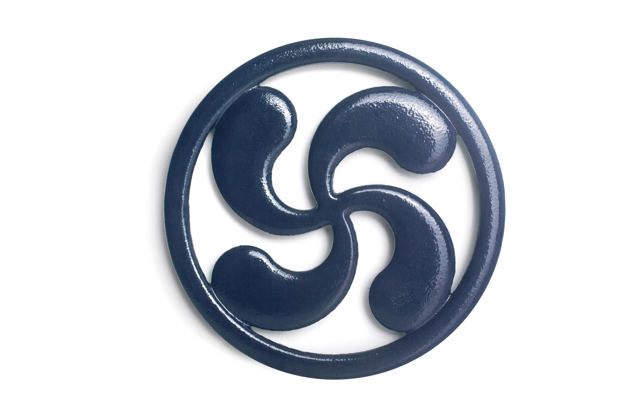 IBILI - Lauburu Blue Trivet, Cast Iron, 18 cm