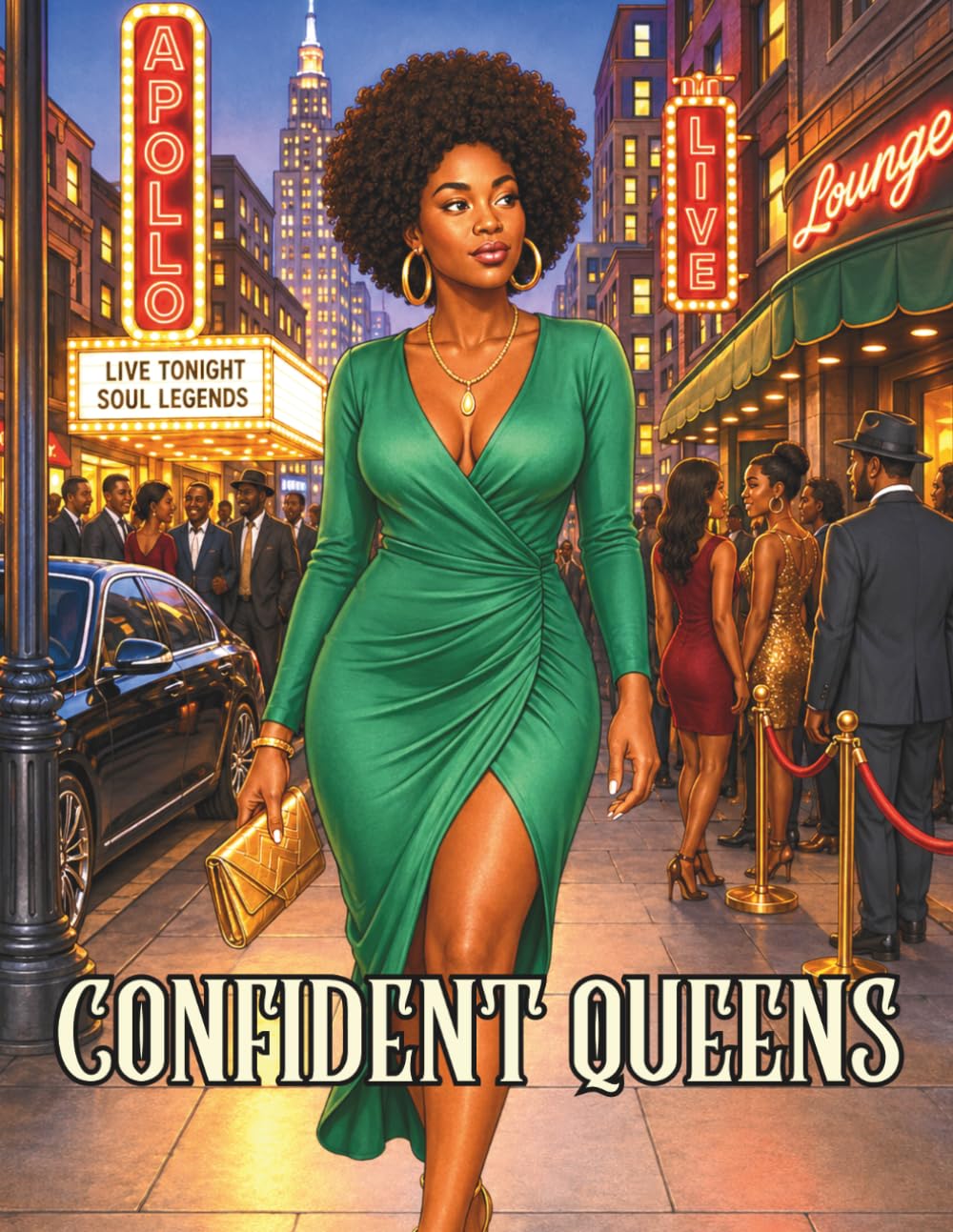 Confident Queens - A Coloring Book for Black Adults: An Inspiring Coloring Book Celebration of Black Beauty, Fashion, and Confidence (The Culture & Couture Series)