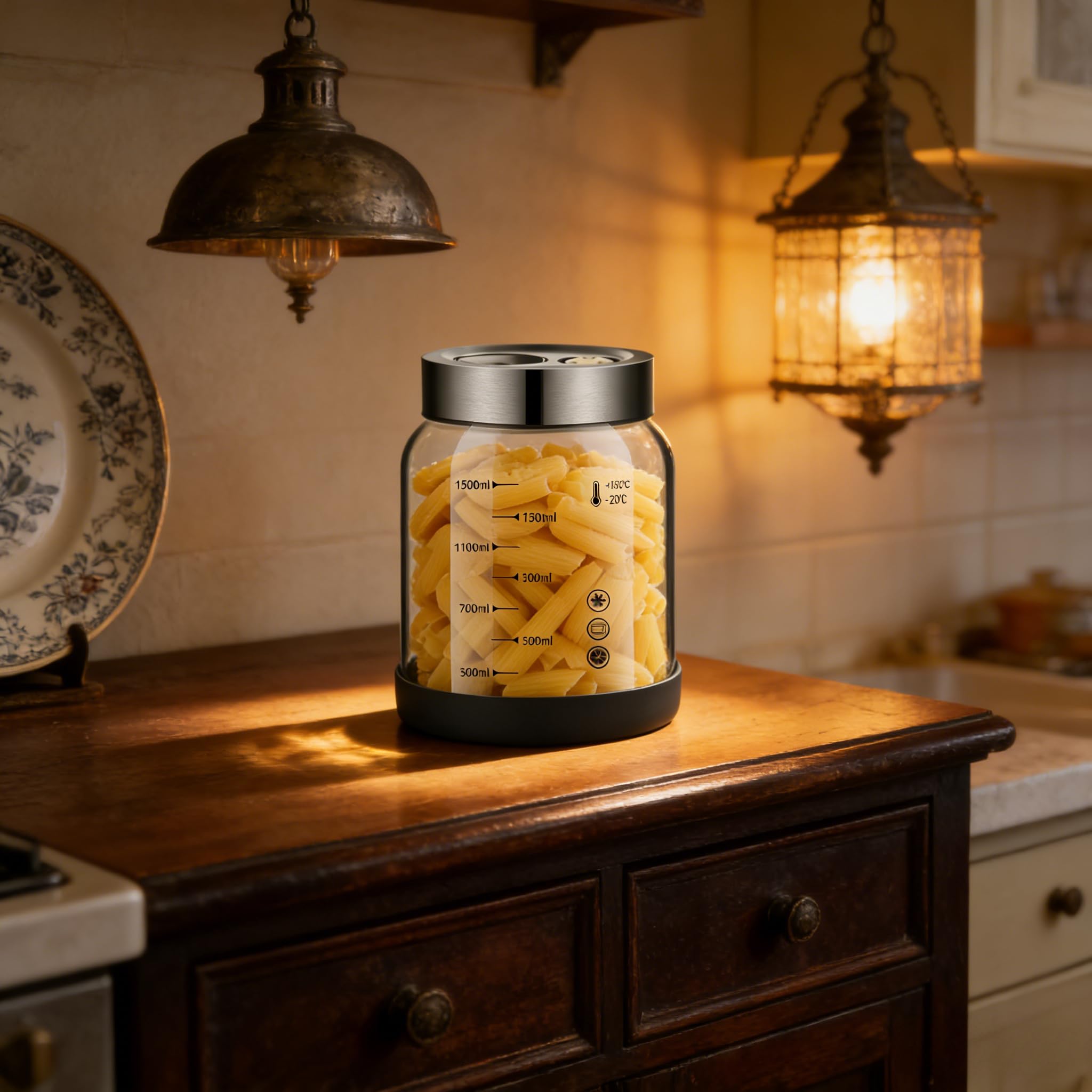 2 Stück x 1.5 L Bocal de Fermentation avec Couvercle: Kimchi Container avec Valve de Fermentation Pot Étanche pour Choucroute Légumes Kéfir et Pickles Maison