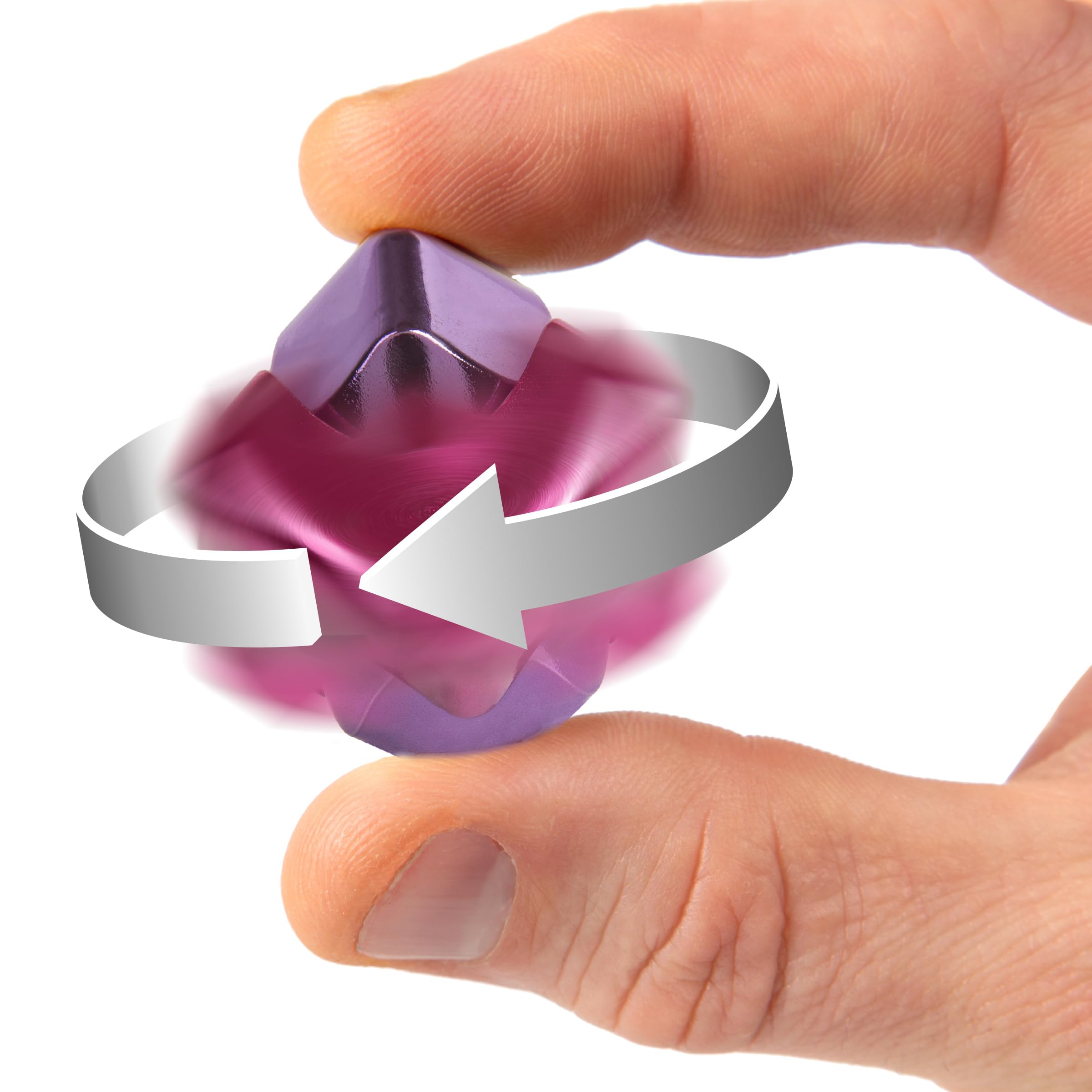 Amazon.co.jp: 石川玩具 ハンドスピナー CUBE SPINNER ピンクパープル