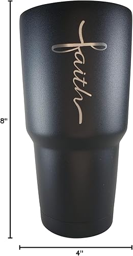Miniatura 9 de Faith Cross - Vaso patriótico de 30 onzas, taza de viaje con bandera estadounidense, taza de viaje para café patriótico, vaso de 30 onzas con doble