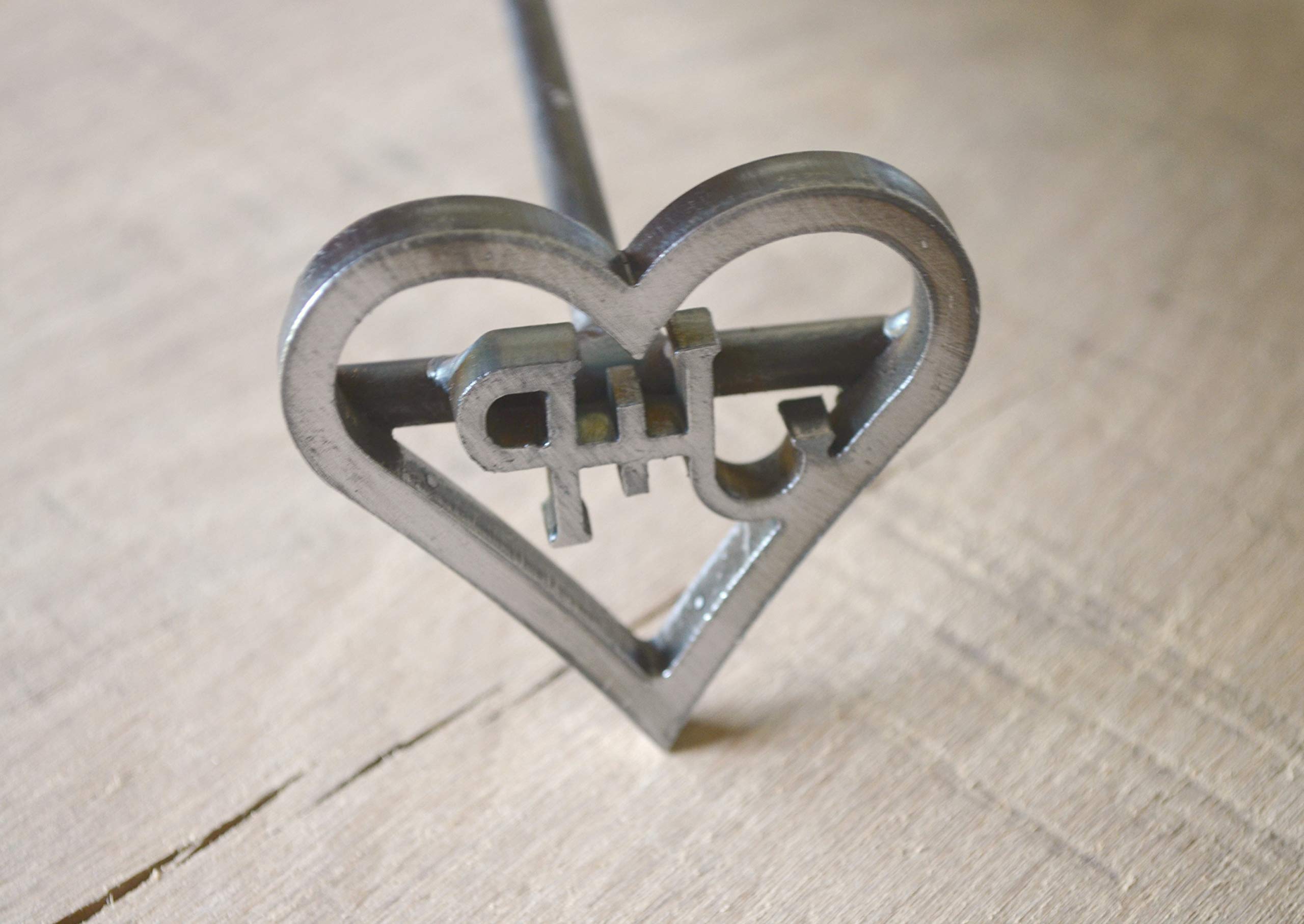 Small Heart Brander with Initials, Wedding Branding Iron, Custom Brander, Branding Ceremony