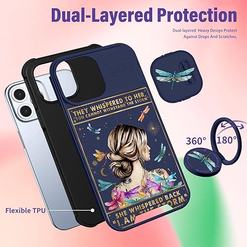 Miniatura 133 de Funda 2 en 1 para iPhone 11 para mujer, linda funda para teléfono para niñas, diseño de mariposas y flores, diseño Kawaii bonito y único con funda