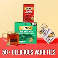 Vista 140 de Twinings Blackcurrant Breeze - Té negro, 6 paquetes de 20 unidades, bolsas de té envueltas individualmente, dulce, sabor picante, con cafeína