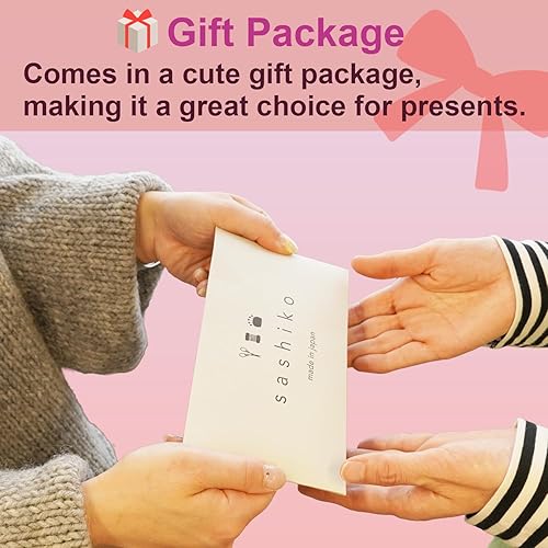 Miniatura 3 de Daruma Sashiko Hilo 100% Algodón Tipo de Tarjeta (43.7 yd)x5 piezas con manual en inglés, juego de valores de costura y bordado (blanco) 01-2400-2015