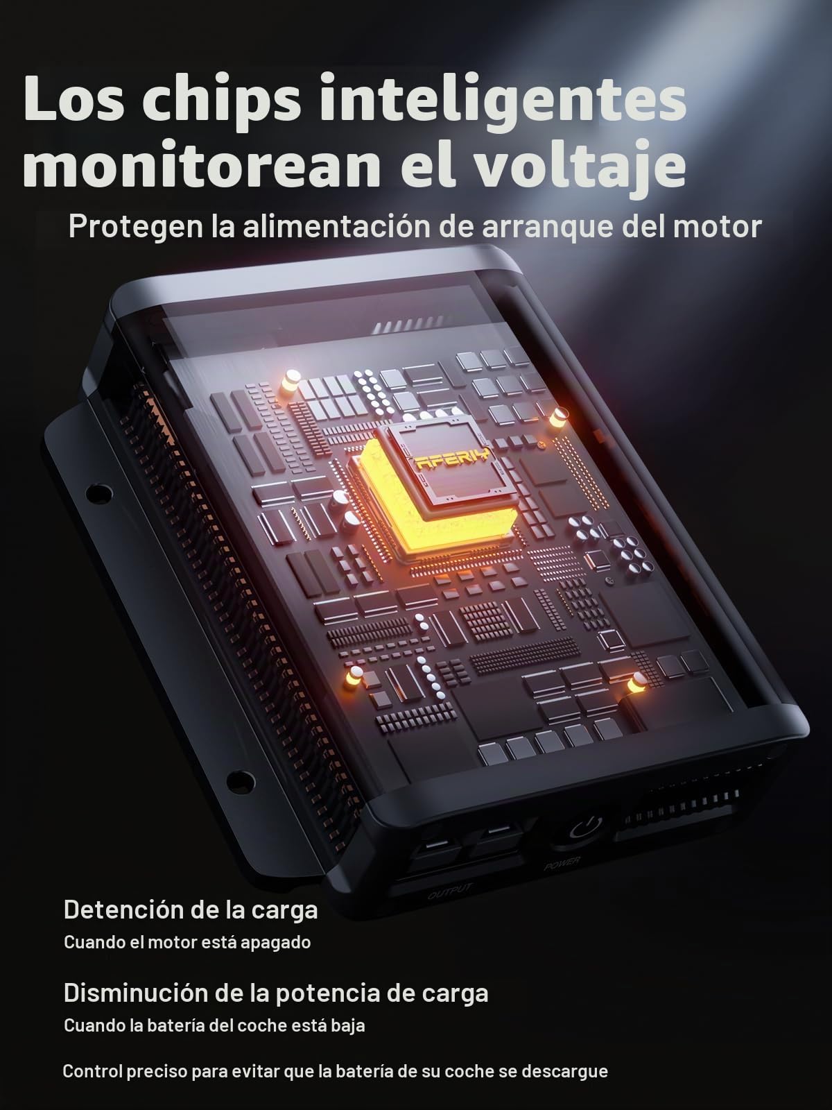 AFERIY Estación EléCtrica Cargador 580 W, CC-CC, 6 Veces Más Rápido Que Un Cargador De Mechero, Seguro Y Portátil, Compatible con Estaciones EléCtricas De 48 V, VehíCulos De 12 V/24 V Y Autocaravanas