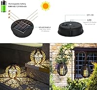 Vista 4 de Piezas de luz solar de repuesto, linternas solares de repuesto para jardín, 7 lúmenes, panel solar LED para jardín, patio, luces de decoración