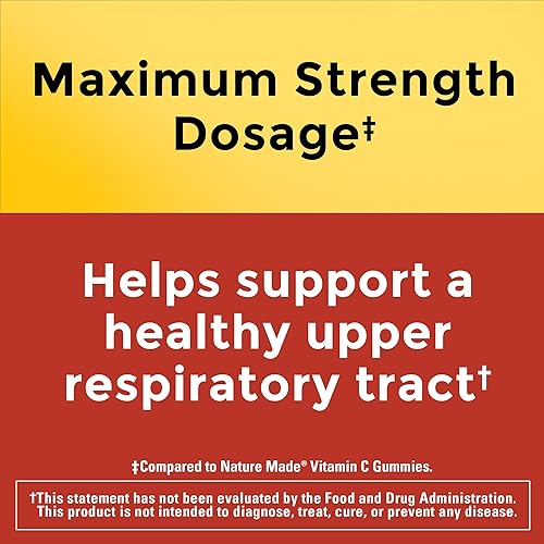 Miniatura 3 de Nature Made Dosis máxima fuerza Vitamina C 1000 mg por porción, gomitas de vitamina C de apoyo inmunológico para adultos, 80 gomitas de vitamina C,