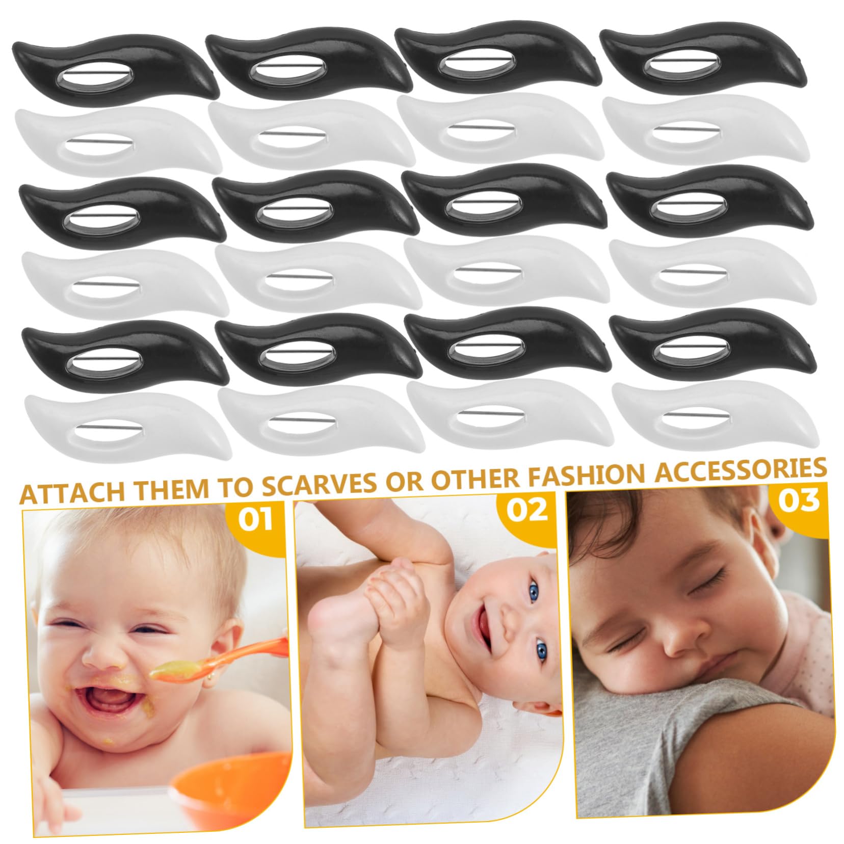 SHINEOFI 90stücke Sicherheitsnadeln Für Farbige Kunststoff-Metall-broschen Für Babybekleidung Diaper Mit Sicherem Verschluss Langlebig Und Rostbeständig Geeignet Für Windeln Und