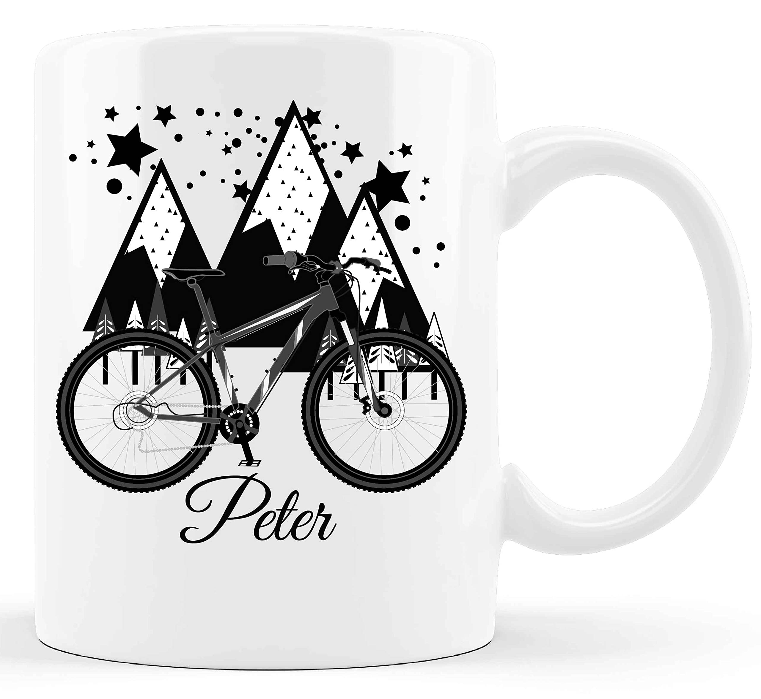PERSONALISED mountain biker friend gift mountain biking shredding down hill biking bike rider present