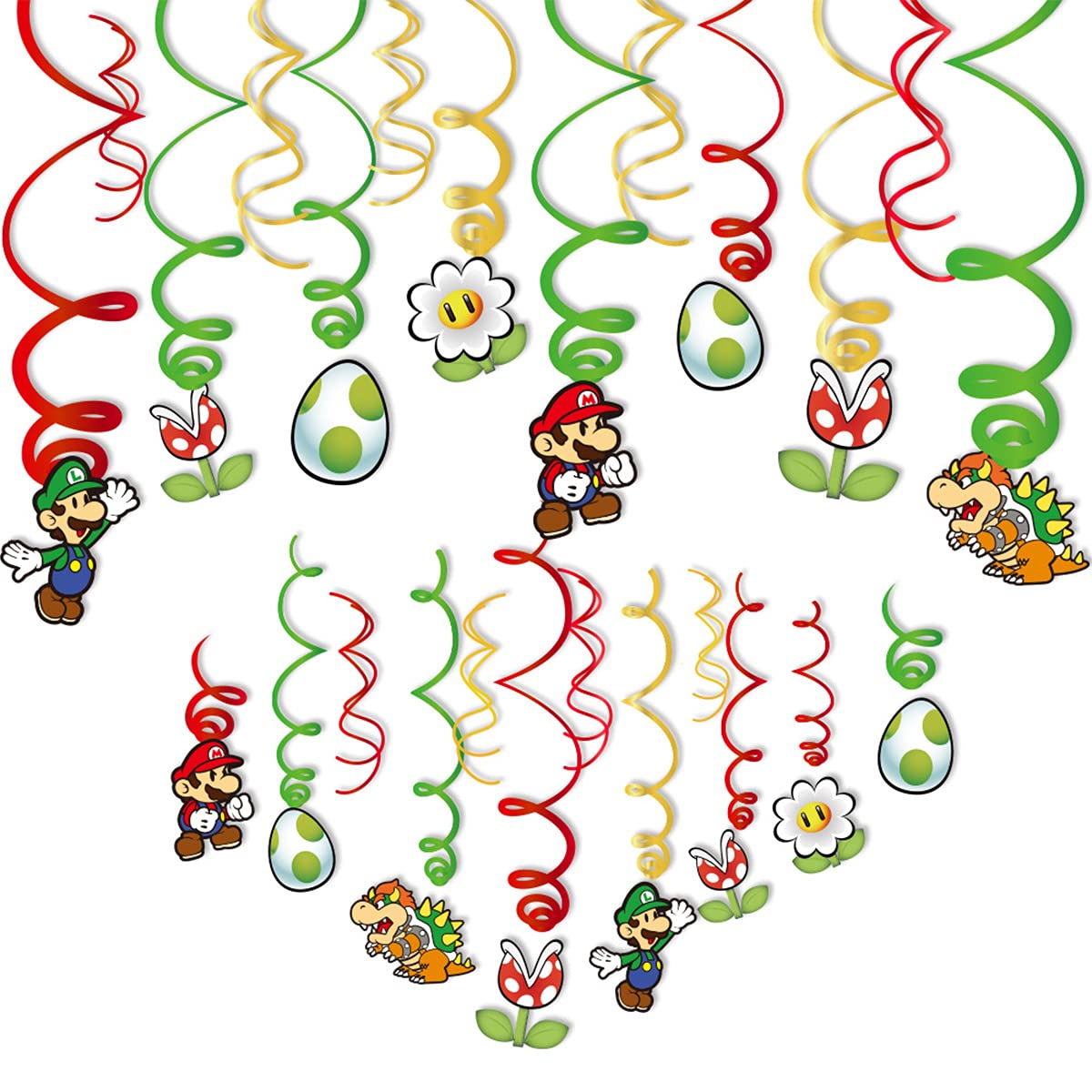 Amazon.com: WANJU, 30Pcs Anime Games Hanging Swirls Party Supplies Whirl  Streamers Games Ceiling Streamers Spiral Favors for Birthday Party Room  Decor : Toys & Games