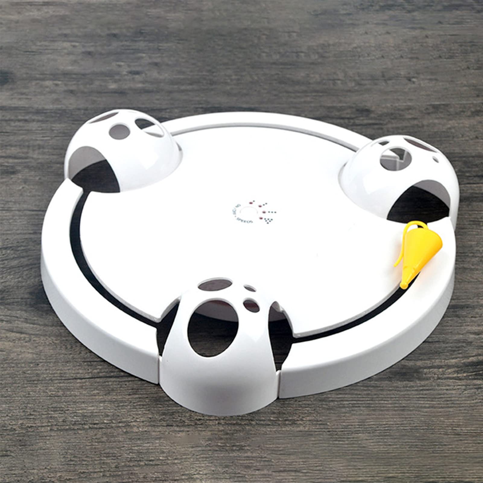 Buyter Interaktiver Drehteller für Katzen, rotierendes Spielzeug, elektrisches Puzzle, Fang-Maus