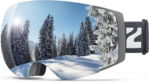 ZIONOR X4 Ski Goggles Magnetic Lens - Snowboard Goggles for Men Women Adult - Snow Goggles Anti-fog UV Protection