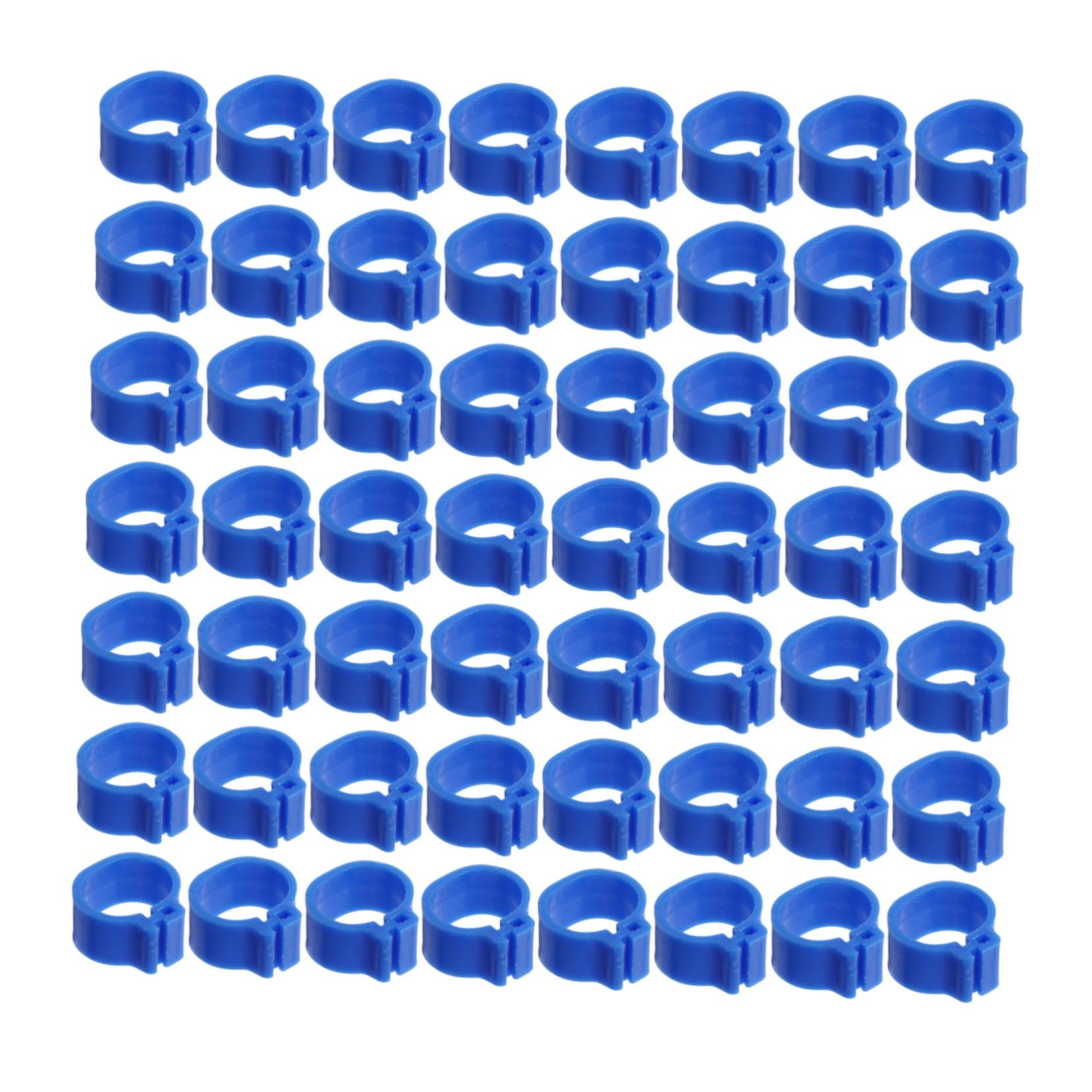 Bird Accessories 100 Pcs Plastic Pigeon Foot Ring Identification Leg Bands for Pigeons Easy to Wear