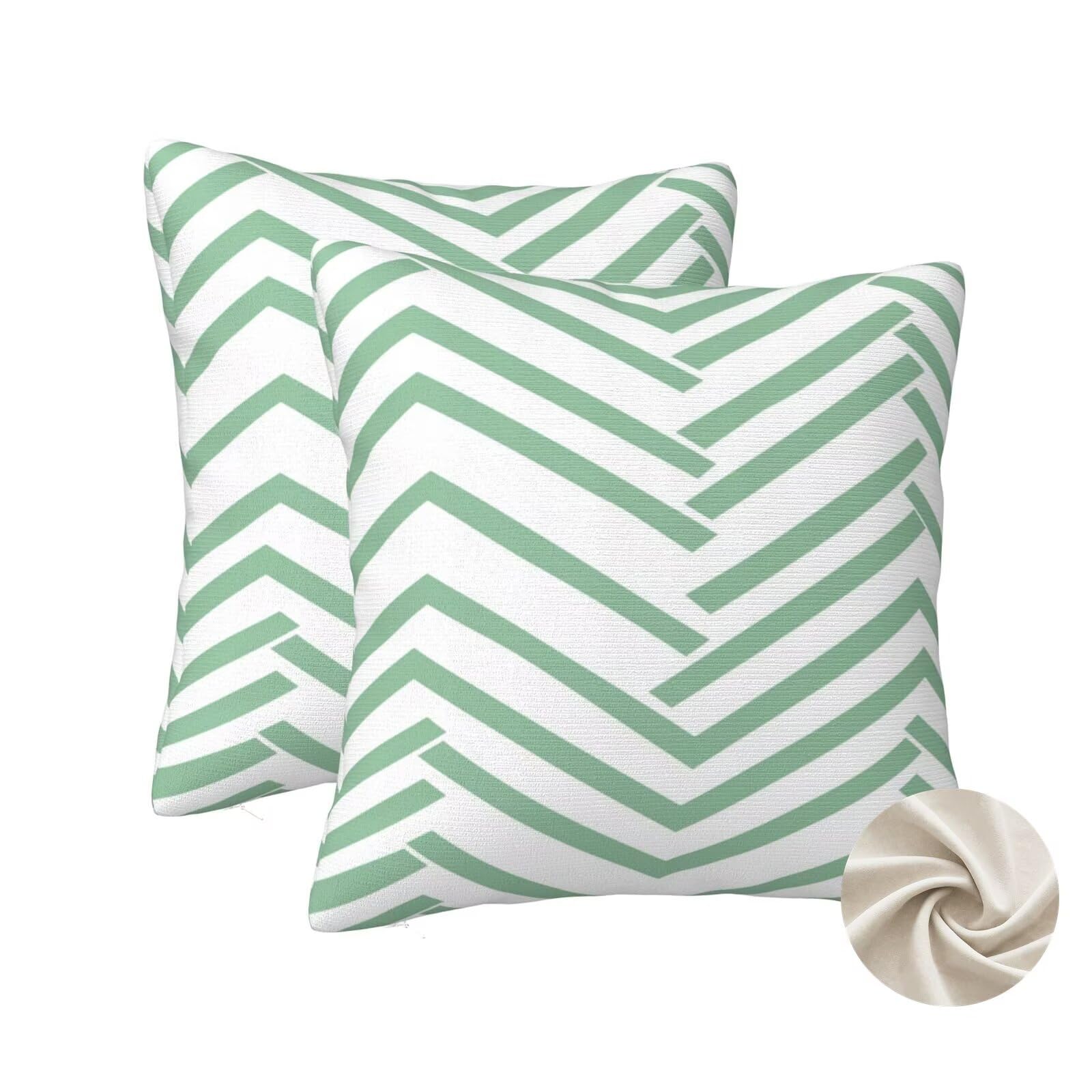 Housses de coussin 60x60 cm lot de 2 housse coussin vert canape deco chambre
