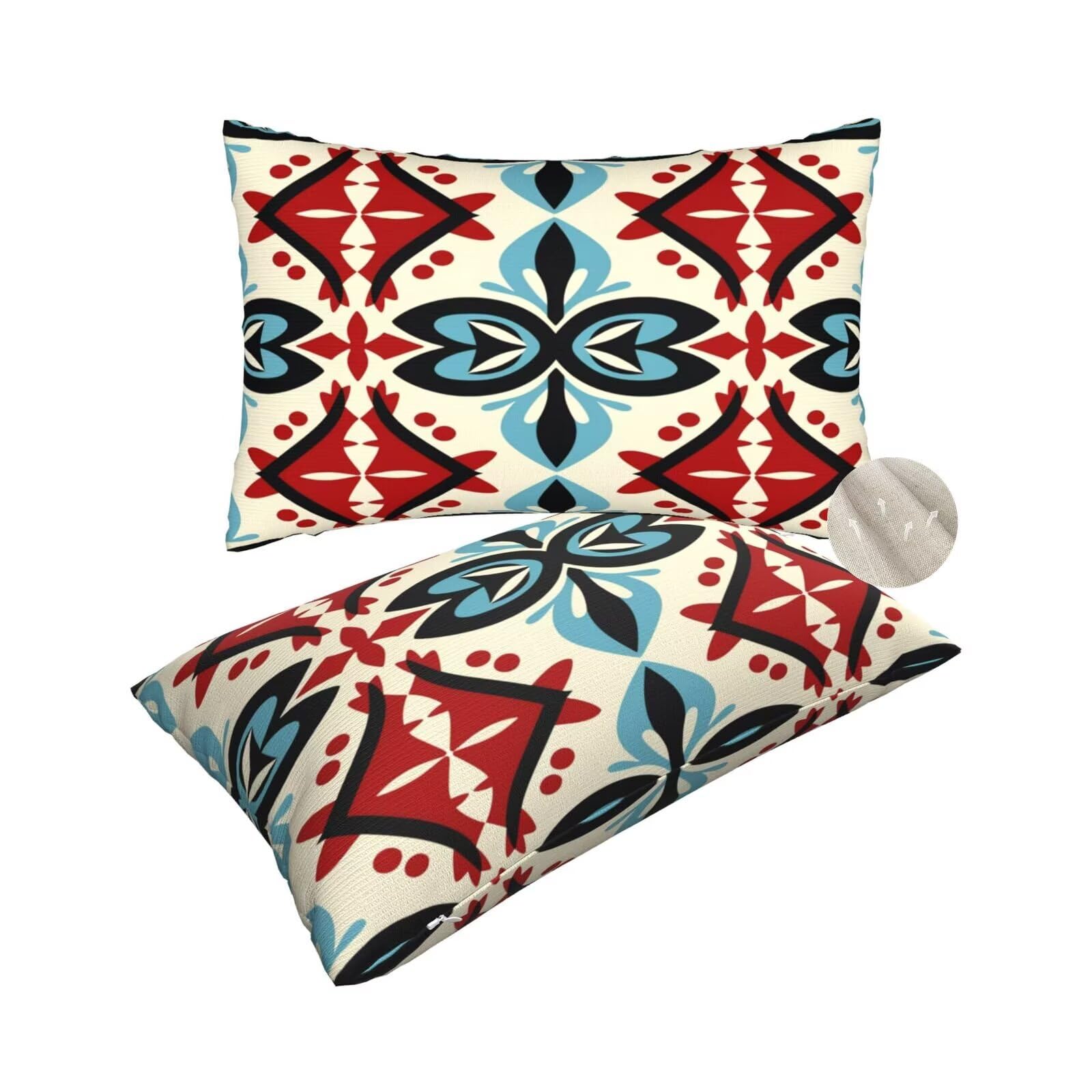 Housses de coussin de l'Inde 60x90 rectangulaire grand coussin décoratif canapé