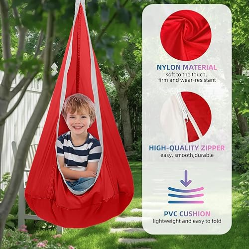 Miniatura 49 de Columpio sensorial para niños, terapia de alegría sensorial duradera, terapia colgante para interiores y exteriores, hamaca para niños, adolescentes