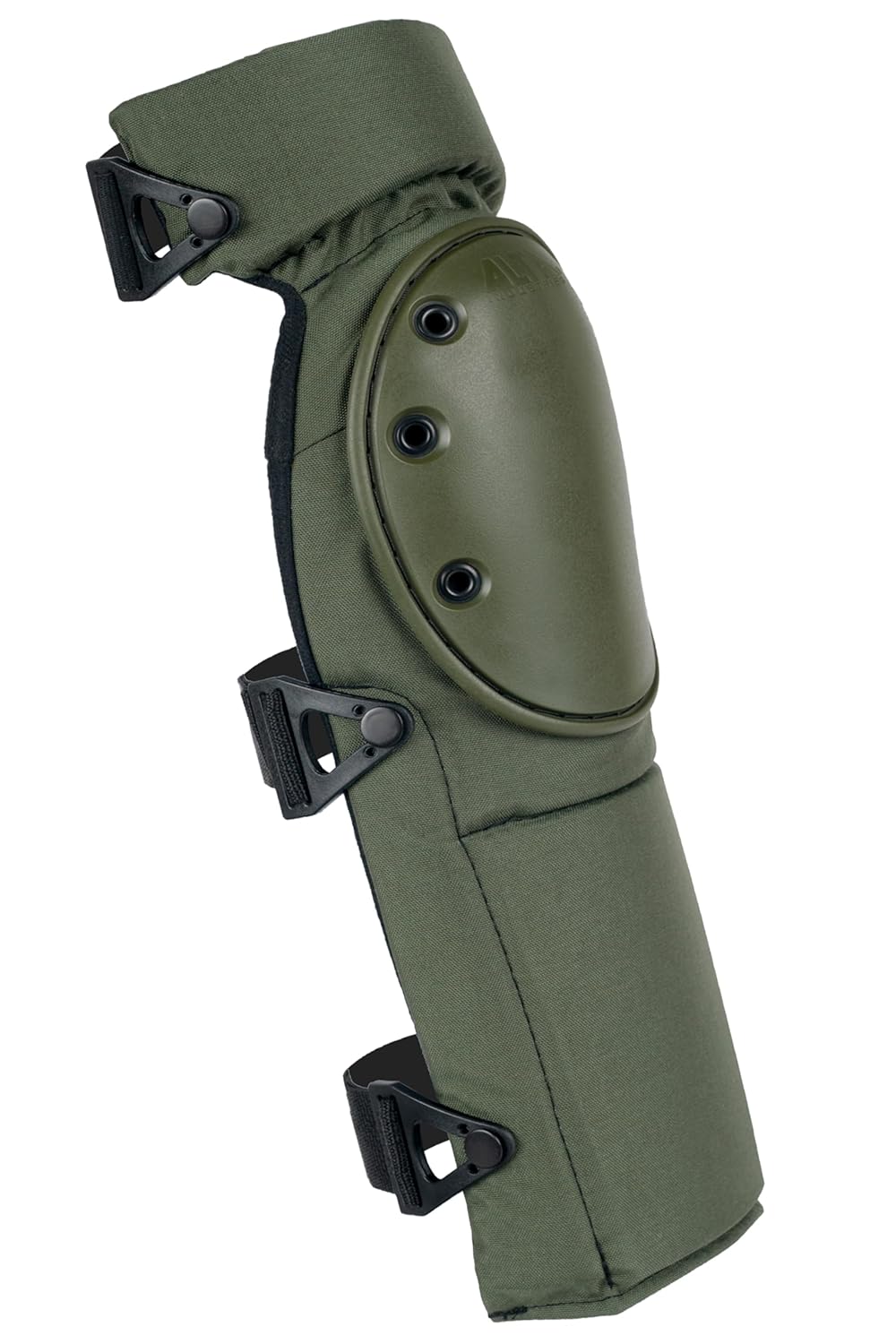 ALTA 52953.09 AltaCONTOUR Extended Knee and Shin Protector, Olive Green Cordura Nylon Fabric, AltaLOK Fastening, Flexible Cap, Long, Olive Green