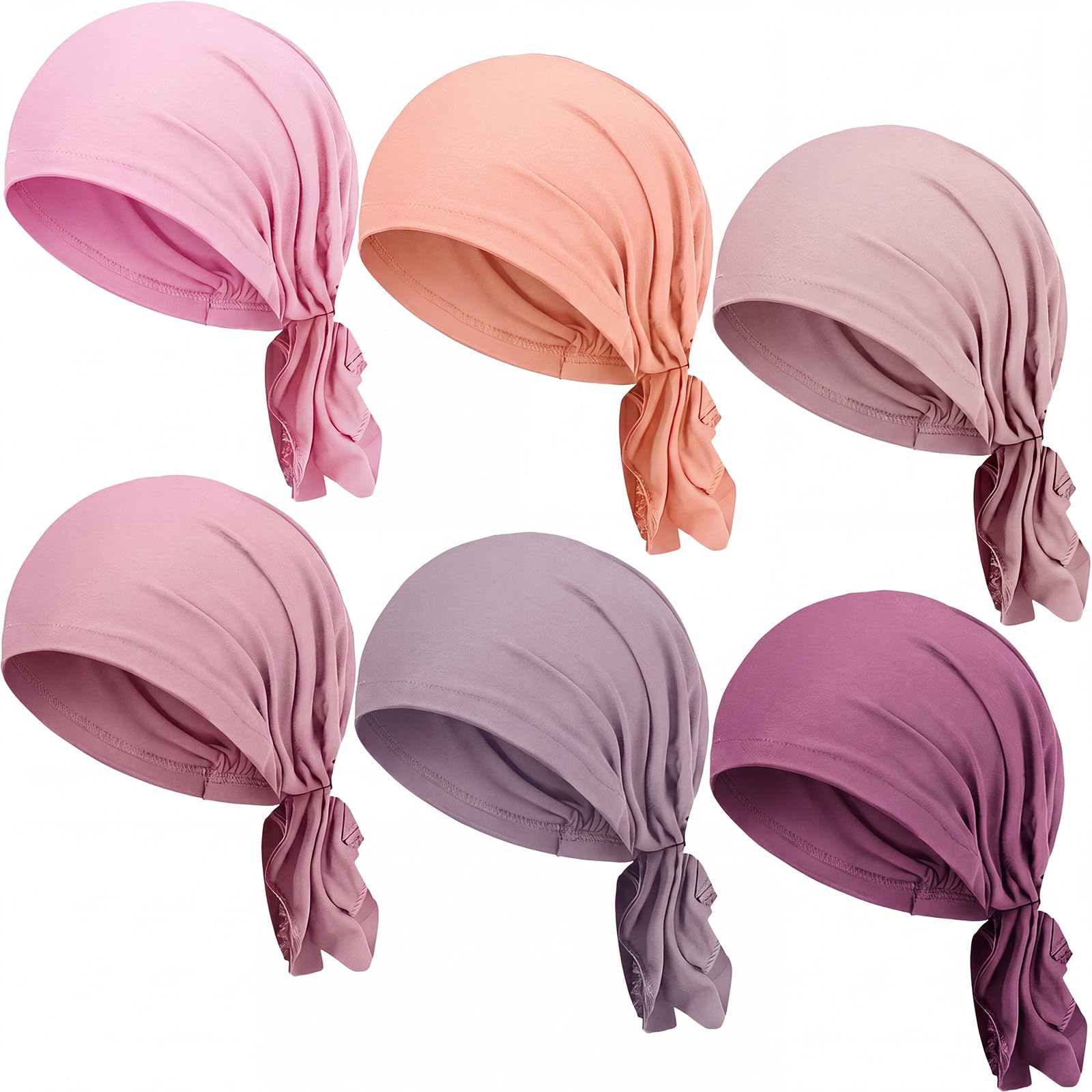 Syhood Slip on Pre Tied Head Scarves for Women