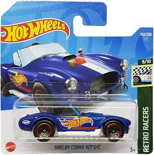 Hot Wheels - Shelby Cobra 427 S/C - Retro Racers 9/10 - HCV65 - Short Card - Good Year - Mattel 2022